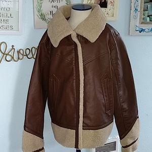 Womans Sherpa Moto Jacket